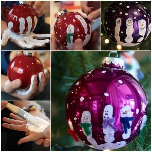 Personalized ornaments! Direction found on the Whatever website.